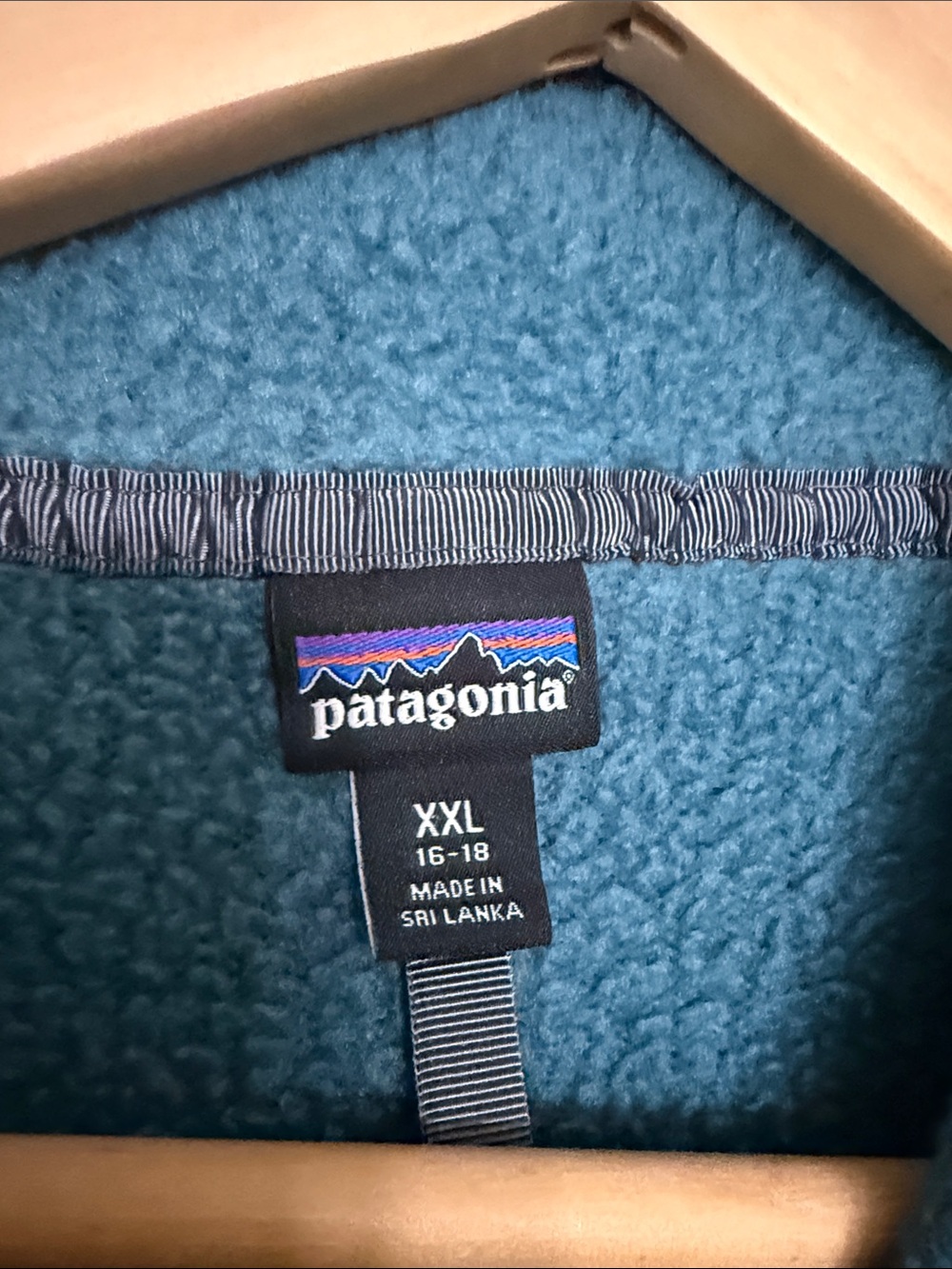 Patagonia Kids Teal Sherpa Fleece Jacket - Full Zip - Picture 3 of 5